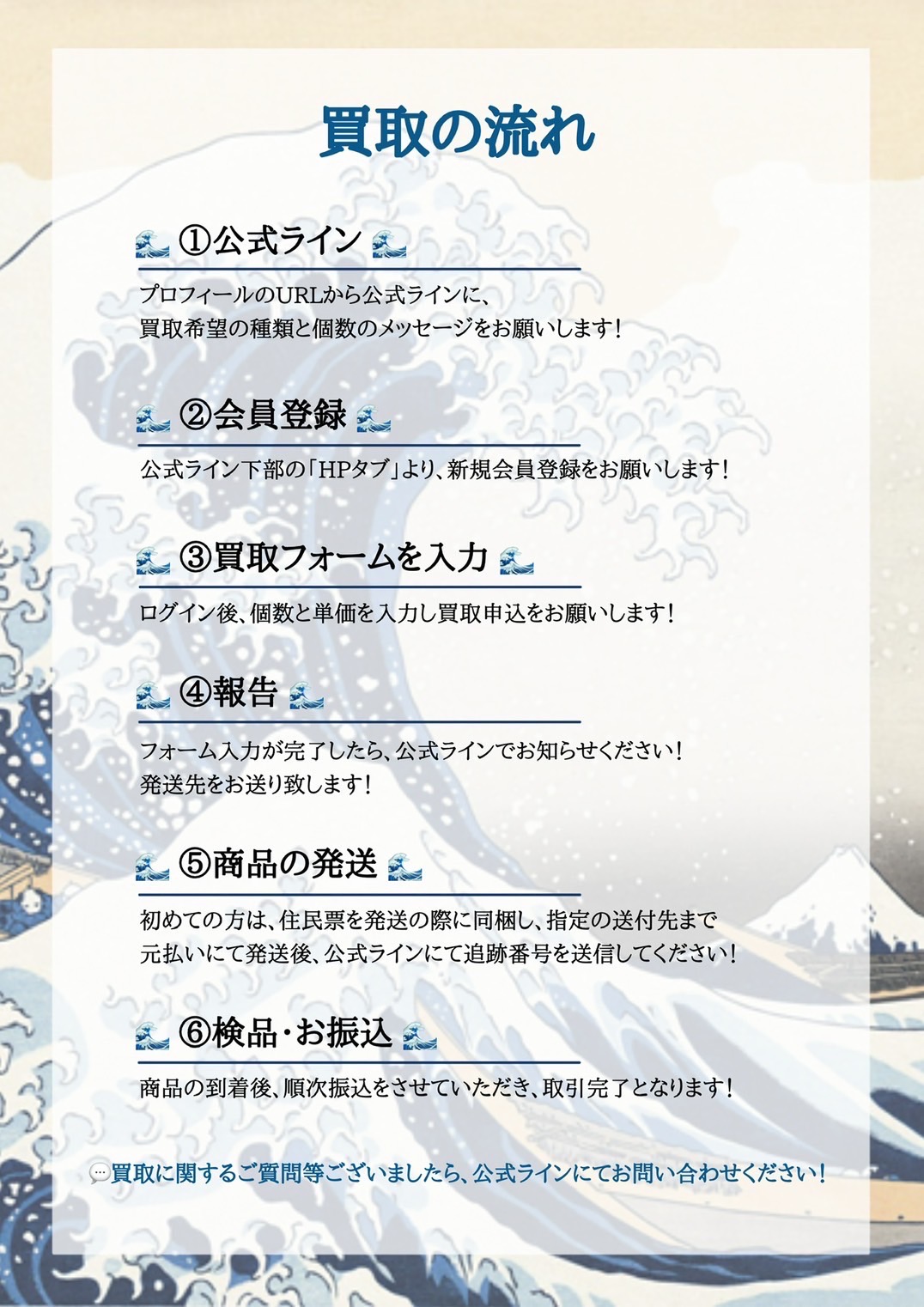 買取の流れ 画像